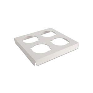 Cupcake Insert #4 - Fits 7" Square Window Cupcake Box - Individual