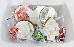 Christmas Cookie Gift Box - Red & Green