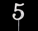 Diamante Number 5- 4.5cm