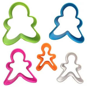 Cake: Gingerbread Man Cookie Cutters - Set of 5