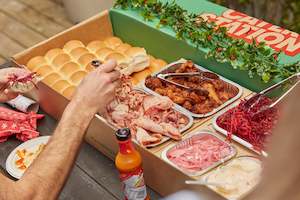 Fast food: 60-75person Xmas part pack (Dietaries covered DF, Gluten friendly, Halal, Vegan)