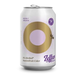 Soft drink: Zeffer Passionfruit Cider