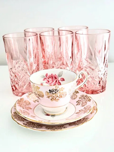 Pink Glass Tumblers