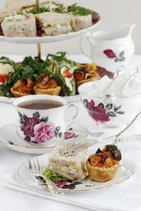 Seated Tea Party Tableware Package (per 4 guests)