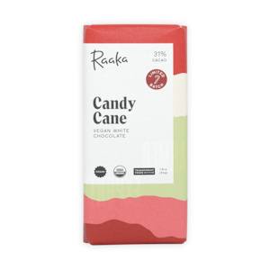 Raaka Candy Cane Vegan White Chocolate (Seasonal Release)