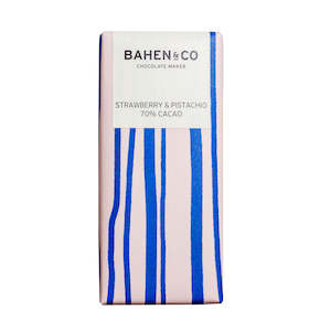 Chocolate: Bahen & Co. Strawberry & Pistachio 70% Dark