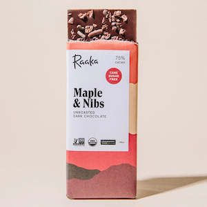 Raaka Chocolate Maple & Nibs 75%