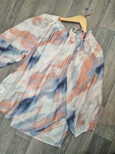 Et Alia Talia Top sunset print