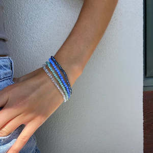 Bracelet: TWIGG JEWELLERY Peppe Crystal Bracelets Blue Set