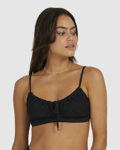 Swimwear: Billabong Summer High Coco Bralette Bikini Top Black Sands