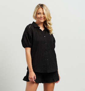 Et Alia: ET ALIA Esme Shirt Black