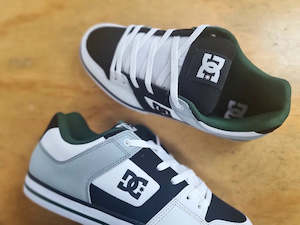 Dc Shoes: DC SHOES Pure White/Black/Green Shoe