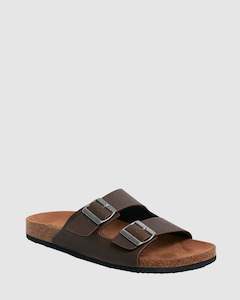 Footwear: Kustom Mens Duo Slide Choc