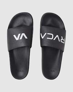 Footwear: RVCA Sport Slide Black/White