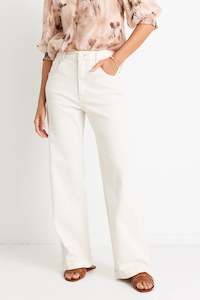 Among The Brave: AMONG THE BRAVE Billie High Waist Jean Ivory