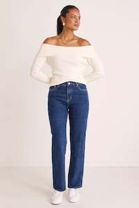 Among The Brave Lexie High Waist Straight Leg Jean