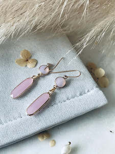 TWIGG JEWELLERY Pepi Audrey Earrings Pink