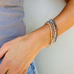 TWIGG JEWELLERY Peppe Crystal Bracelets Metallic