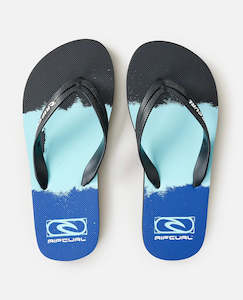 Rip Curl BOYS Dip Dye Bloom Open Toe Jandal Blue