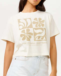 Rip Curl Sunset Seeker Crop Tee Bone White