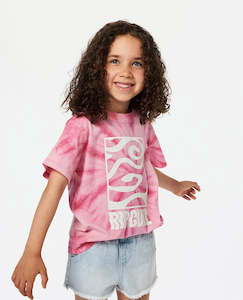 Rip Curl Sunkissed TIe Dye Tee Girls 1-8 years