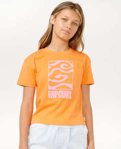 Rip Curl Sun Sol Logo Crop Tee Girl 8-14 years