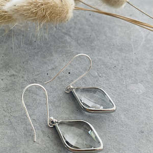 Ivy Jack: TWIGG JEWELLERY Audrey Diamond Glass Earrings