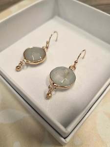 Twigg Jewellery: TWIGG JEWELLERY Amazonite Globe Droplet Earrings