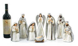 Nativity Set - Silver Tones