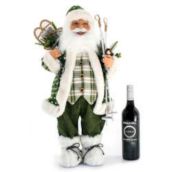 Green Tartan Santa