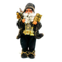 Santa - Black & Gold