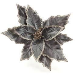 Gift: Grey Metalic Poinsettia