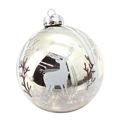 Silver Reindeer Ball