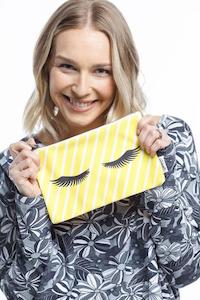 Clothing accessory: Cosmetic Bag - Eyelash Print