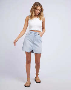 Blair Split Skirt - Light Blue