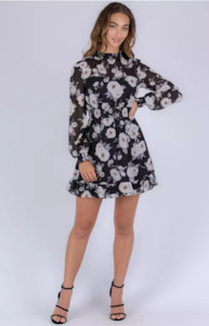 Clothing accessory: Floral Chiffon Dress