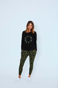 Kenji Comeback Pant - Khaki Leopard