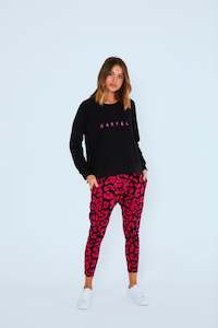 Kenji Comeback Pant - Fuchsia Leopard