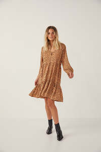 Clothing accessory: Cali Mini Dress // Toffee Leopard