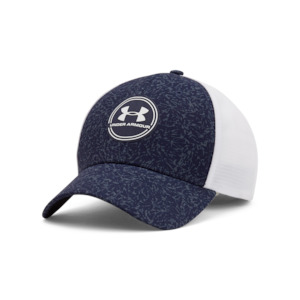 2024 Under Armour Men's Iso-chill Driver Mesh Cap - Midnight Navy/White