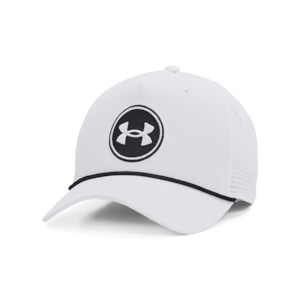 2024 Under Armour Men's Driver Snapback Cap - White/White