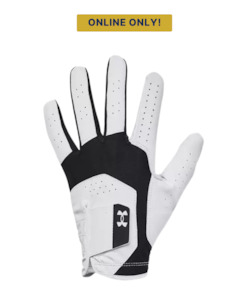 Golf course or practice range: 2024 Under Armour Men's Iso-chill Glove - Black/White/White