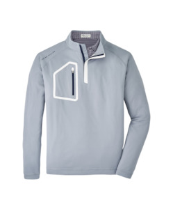 Golf course or practice range: 2024 Peter Millar Men's Forge Performance Quarter Zip - London