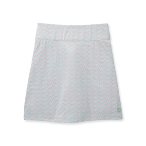 2024 FootJoy Women's Chevron Print Knit Skort - White / Sage