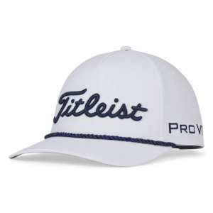 2024 Titleist Tour Performance Rope Cap - White/Navy