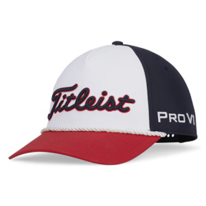 2024 Titleist Tour Performance Rope Cap - Navy/Red/White