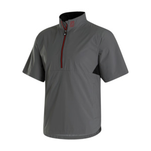 2024 FootJoy Men's Hydrolite X Short Sleeve Rain Jacket - Charcoal / Black