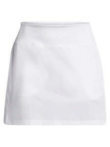 Golf course or practice range: 2024 Under Armour Women's Empower Skort - White/Halo Grey