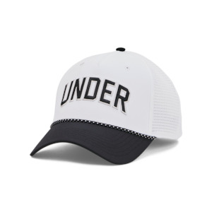 2024 Under Armour Men's Driver Snapback Cap - Black/White