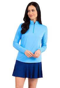 Golf course or practice range: IBKUL Long Sleeve Zip Mock